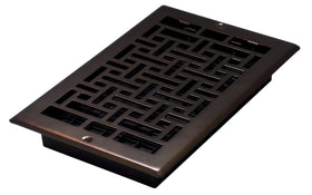 Decor Grates AJL610W-RB oriental design wall register 6x10 in a refined finish.