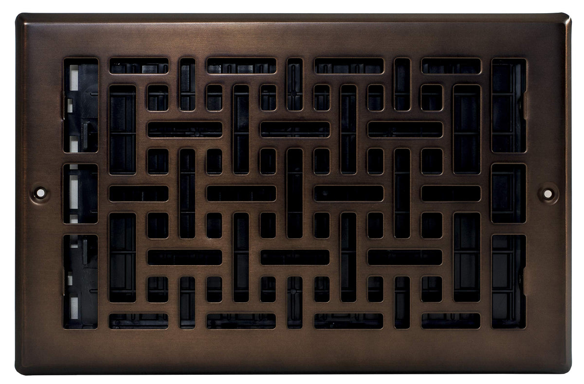 Decor Grates AJL610W-RB rub bronze finish close-up shows premium texture.