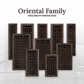 Classic decorative design enhances room aesthetics while guiding airflow