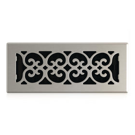 Decor Grates SPH412-NKL floor register in brushed nickel finish for durable venting