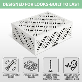Decorhaus cover box with included screws simplifies mounting for busy households.