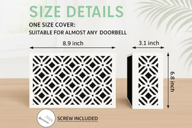 Decorhaus universal-fit cover fits most chimes, ensuring quick, clean installation.