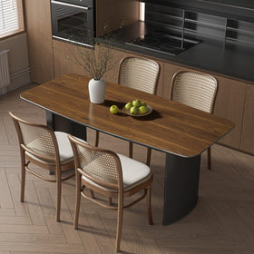 Decoroom wood grain contact paper applied to kitchen cabinet for upgrade