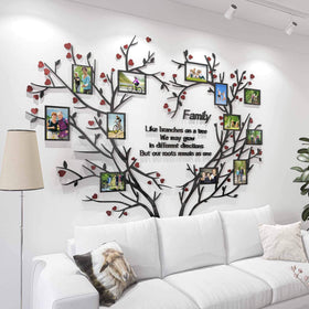 DecorSmart acrylic 3D wall decor close-up heart highlighting premium look