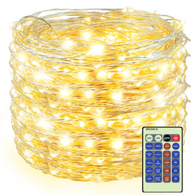 Decute 300LED fairy lights on a 99ft wire for flexible decor.