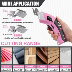 Decwls replaceable O- and D-blades adapt to soft and tough materials with one tool.