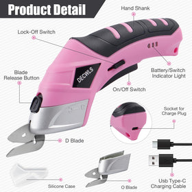 Decwls safety lock design helps prevent accidental startup during crafting sessions.