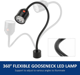 Deeffe sewing machine light attachment provides clear workstation lighting