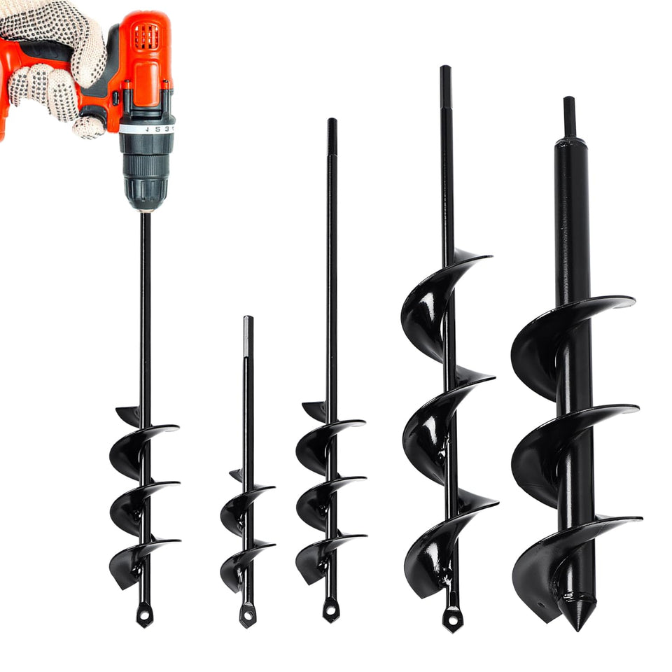 DEEGETEL auger drill bit 1.6x9 coating a quick planting hole for bulbs and flowers