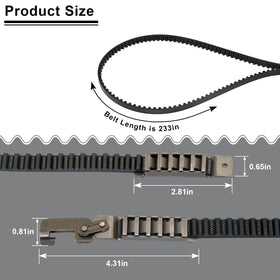 DEEKOOL belt compatible with Chamberlain for quiet operation