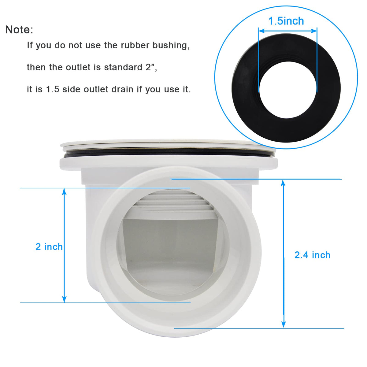 DEEKOOL easy-to-install drain offers smooth, efficient drainage.