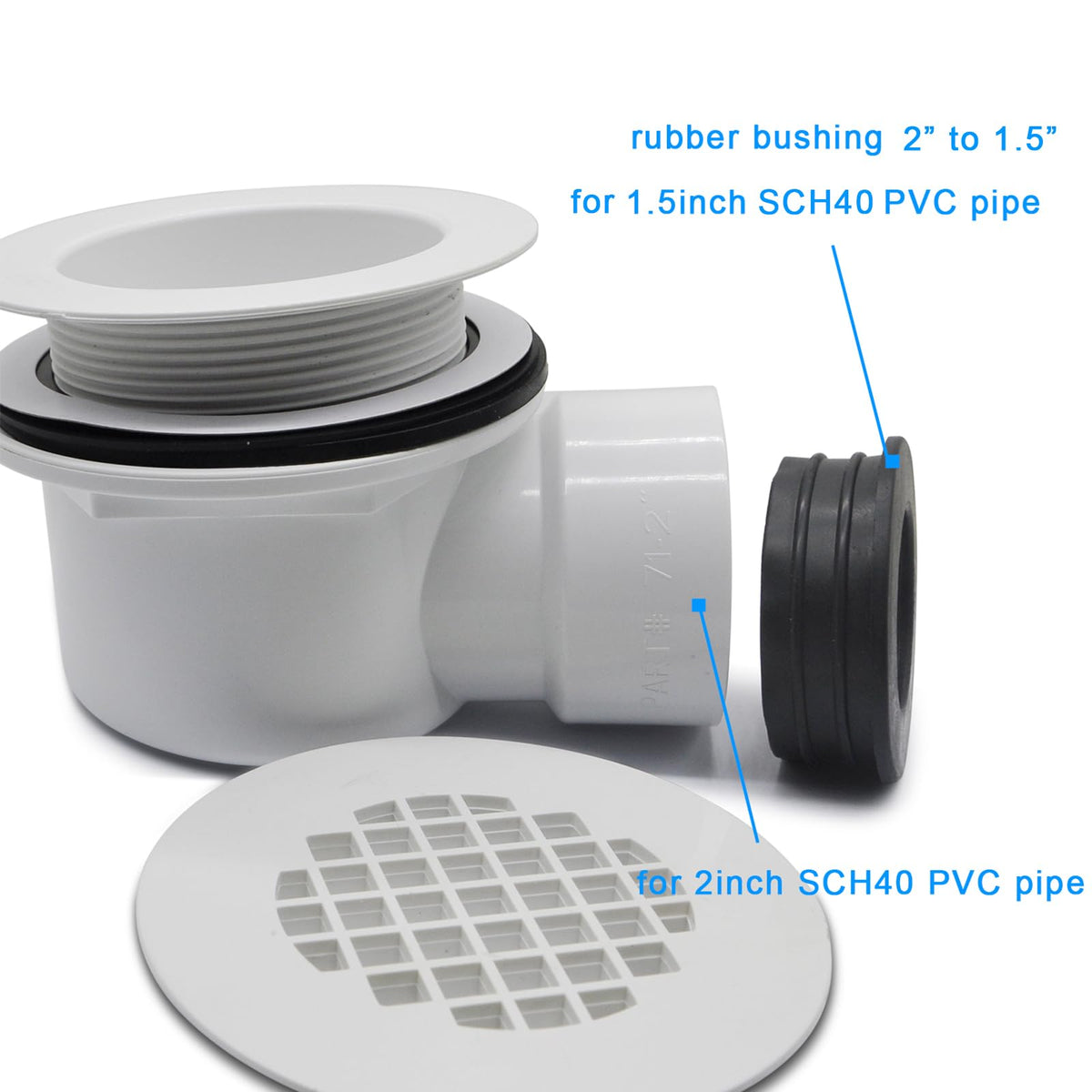 DEEKOOL perforated strainer traps debris for easy cleaning and quick maintenance.