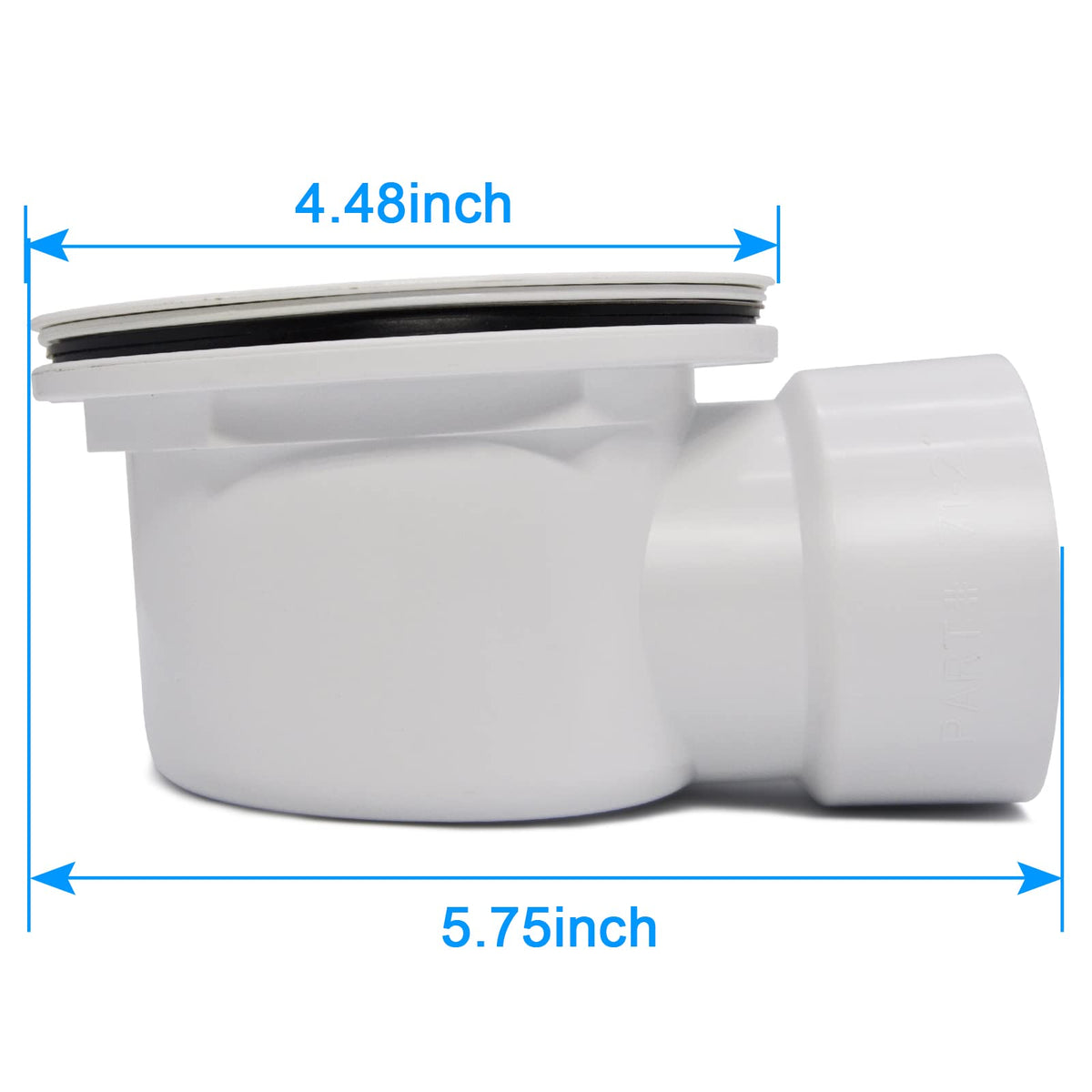 DEEKOOL PVC shower base drain is corrosion- and heat-resistant for durable use.
