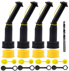 Deelink gas can spout angle for spill-free pouring