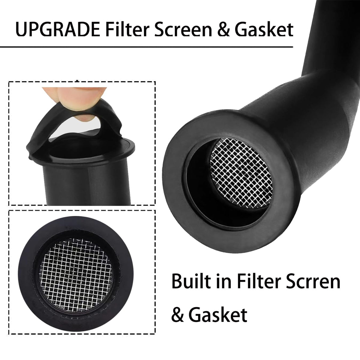 Deelink widened rubber gasket creates a tighter seal