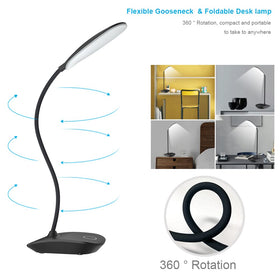 DEEPLITE LED Desk Lamp three brightness levels for reading or work