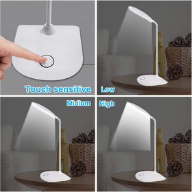 DEEPLITE lamp with 3-level brightness for customizable reading light