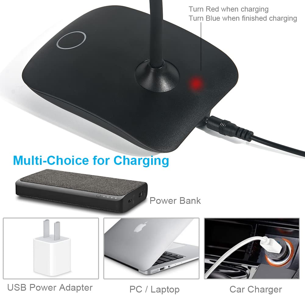 DEEPLITE LED Desk Lamp portable dorm lamp ideal for small spaces