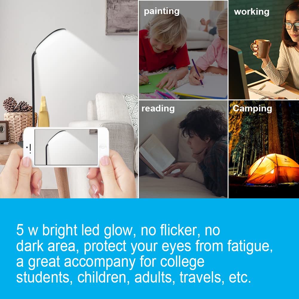 DEEPLITE LED Desk Lamp USB-rechargeable powered by power bank or laptop