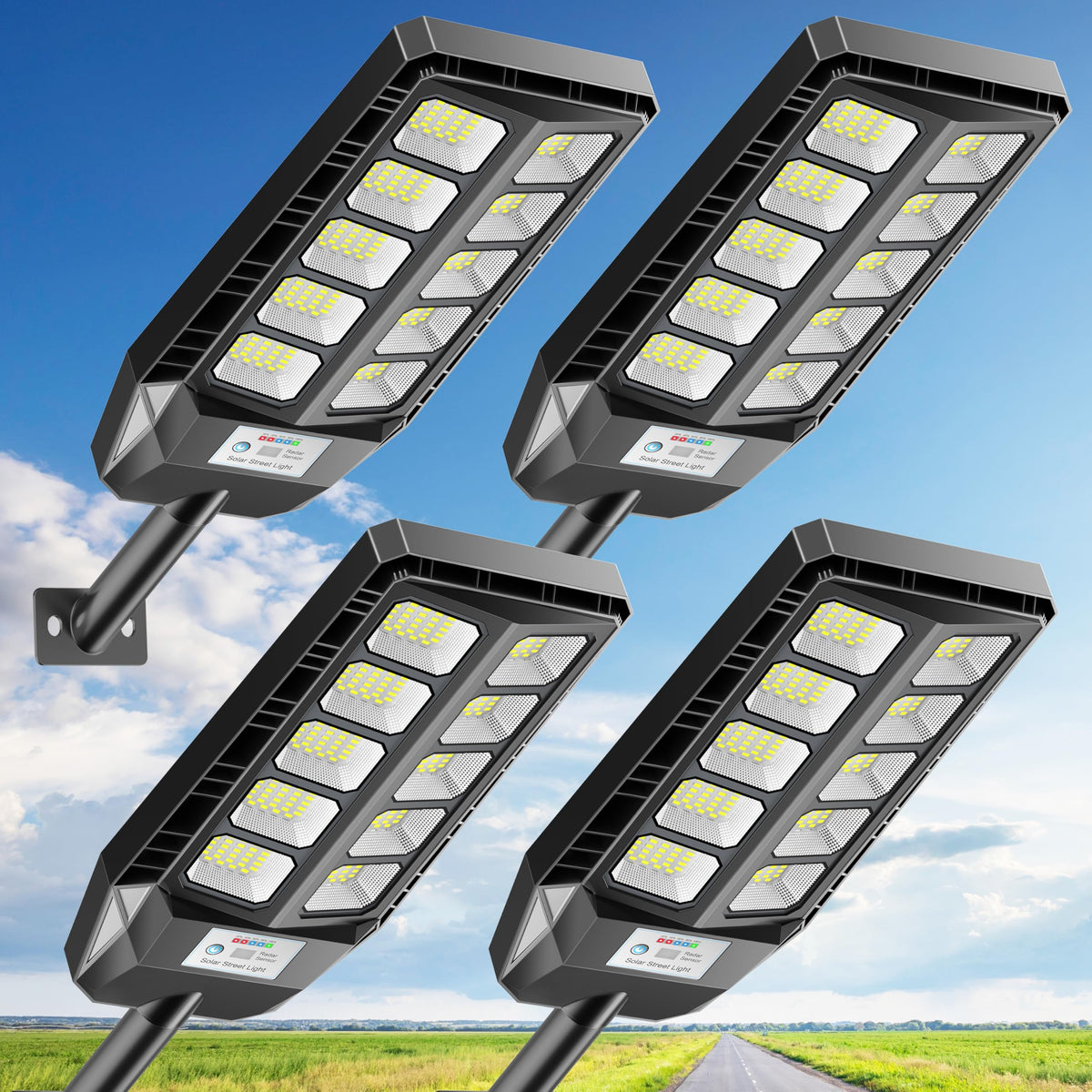 Deepn Solar Lights Outdoor deliver bright beams for yard visibility at night.