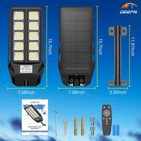 Deepn Solar Lights Outdoor wall-mount design suits porch and entryways.