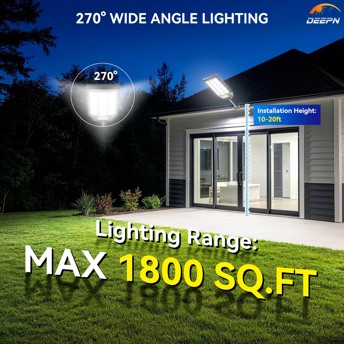 Deepn remote-control operation lets you adjust settings from up to twenty feet.