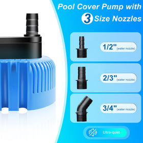 DeeprBetter pool pump shows 850 GPH water flow.
