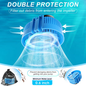 DeeprBetter submersible pool pump operating quietly in water.