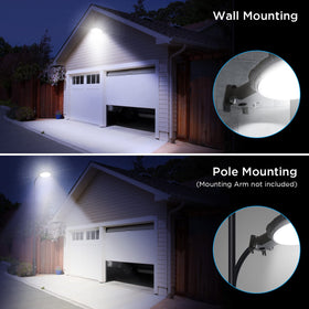 Deerdance LED barn light coverage-82ft provides wide-area lighting for driveways