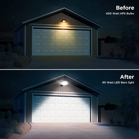 Deerdance LED barn light dusk-to-dawn sensor enables hands-free outdoor lighting