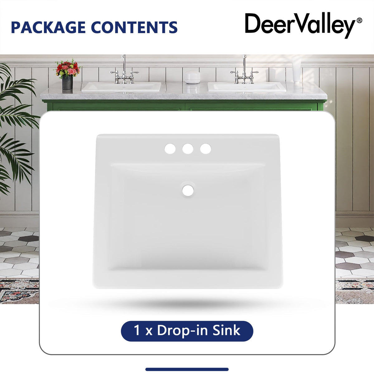 DeerValley seamless design surface highlights crevice-free maintenance.