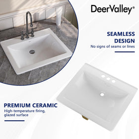 DeerValley simple installation with pre-drilled holes supports a straightforward drop-in mount.