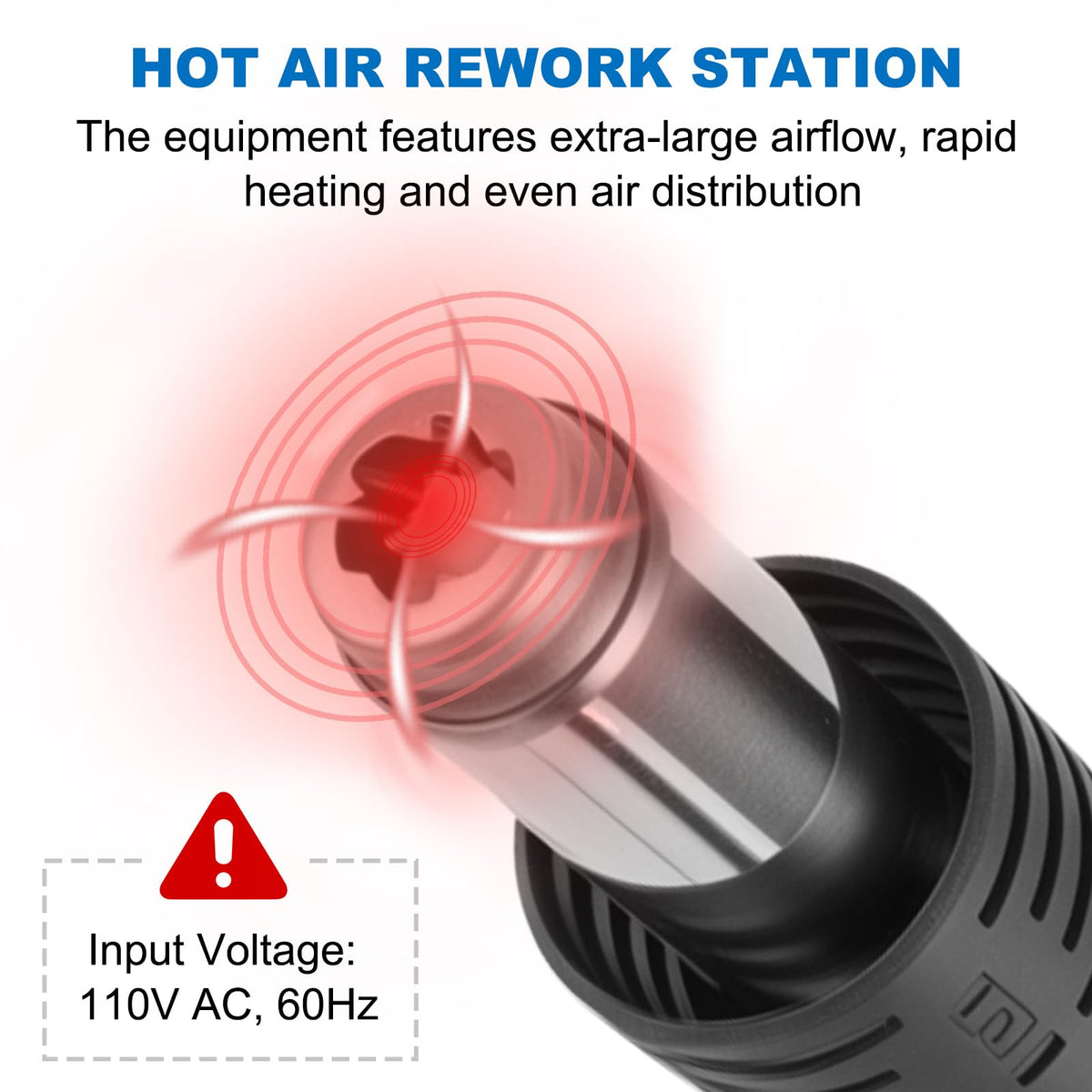 Defabee 8858 hot air nozzle 5mm for precise SMD work