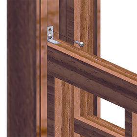 Non-egress Segal S 4752 window guard installed for child safety