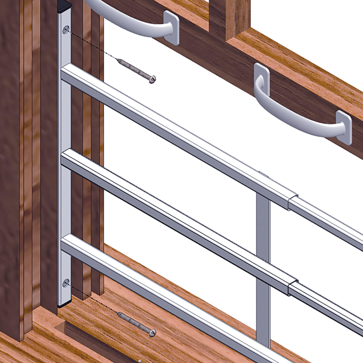 Tamper-proof screws securing the Segal S 4752 guard