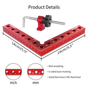 DEEFIINE aluminum alloy right-angle clamp demonstrates rust-resistant construction
