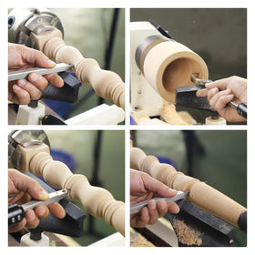Rotary cutter with replaceable carbide inserts for renewed edges