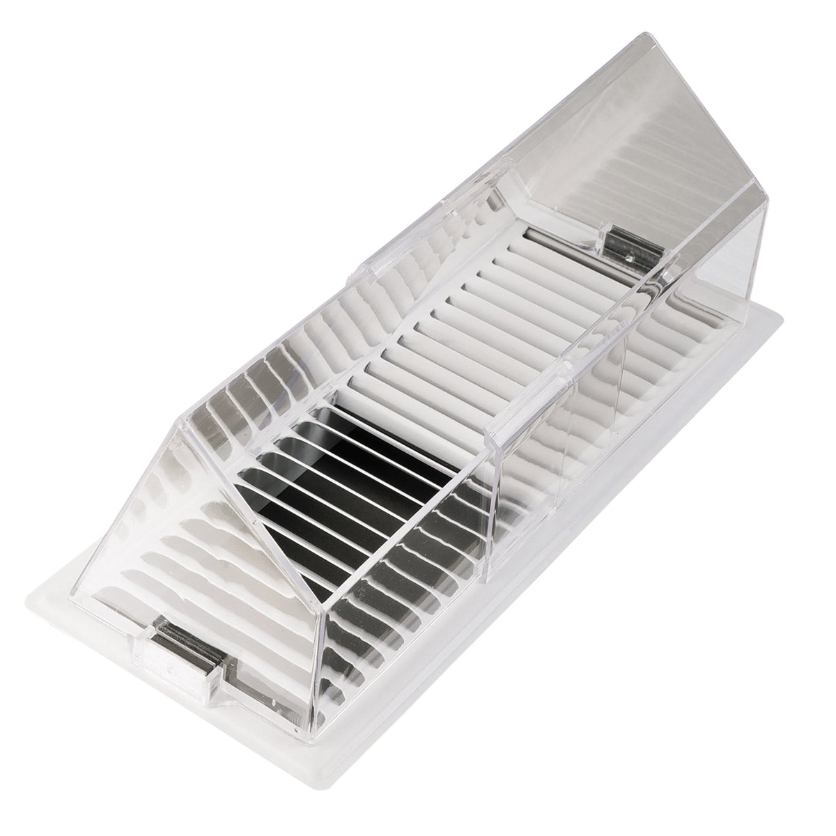Deflecto adjustable air deflector 10x14 with magnets redirects airflow for added comfort.