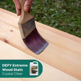 DEFY Extreme Crystal Clear application sprayer demonstrates easy, even coating.