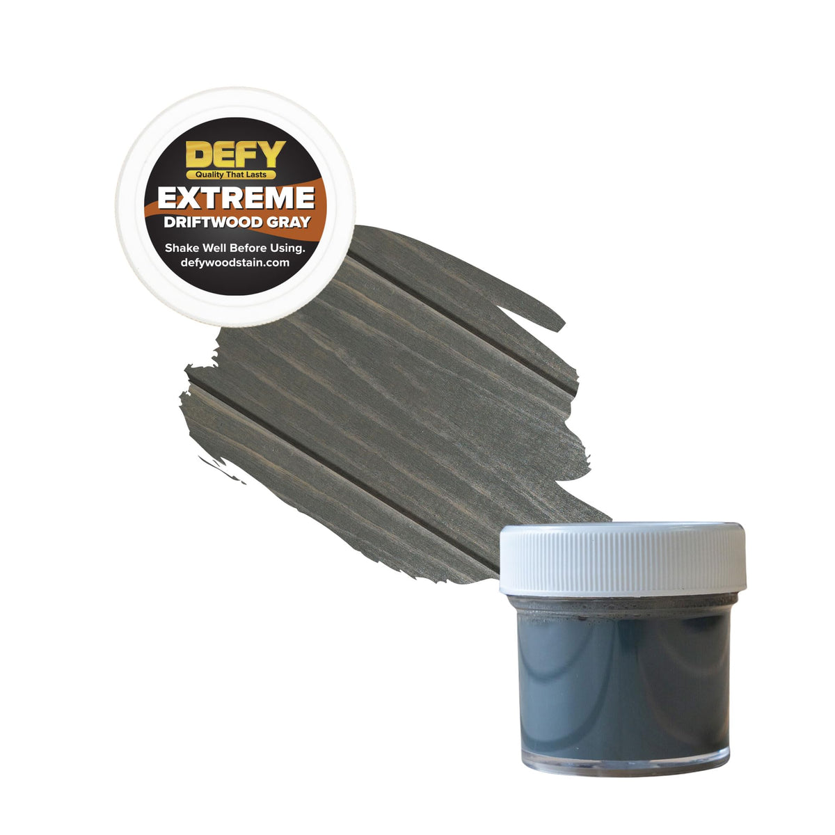 DEFY Extreme deck finish on wood shows rich, natural grain and color depth.