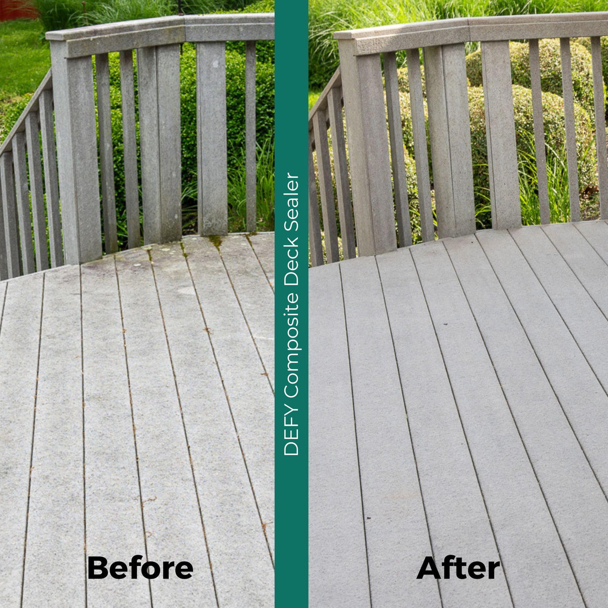 DEFY Extreme clear coating on natural wood with visible water beading