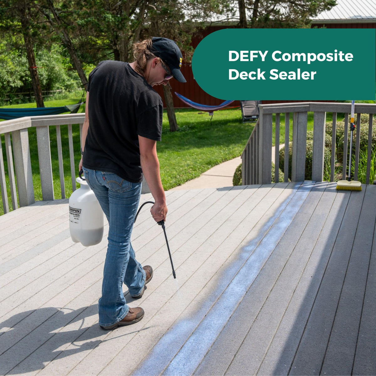 DEFY Extreme deck sealer USA-made label on can
