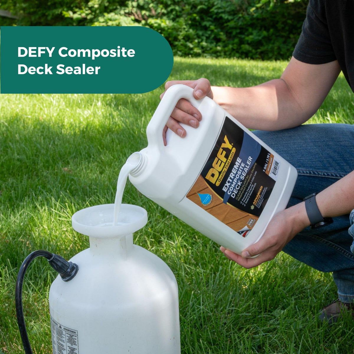 DEFY Extreme water resistance beading on sealed surface