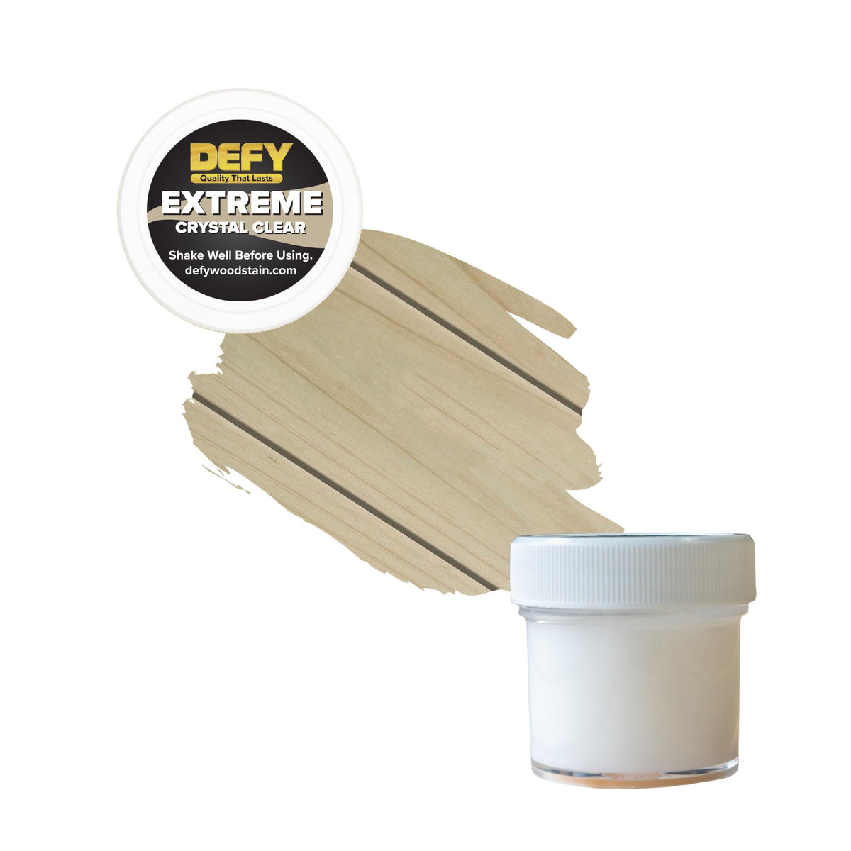 DEFY Extreme low VOC label emphasizes eco-friendly, water-based formula.