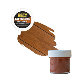 DEFY Extreme water beading on treated wood demonstrates moisture repellency.