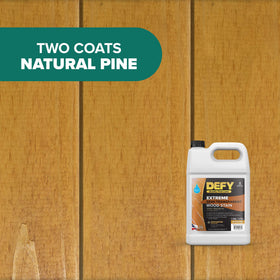 DEFY Extreme on deck boards being brushed for even color