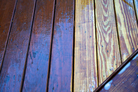 DEFY wood-stripper for decks and fences smooths old finishes to reveal natural wood