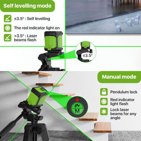 DegLasers three brightness levels improve visibility in any environment.