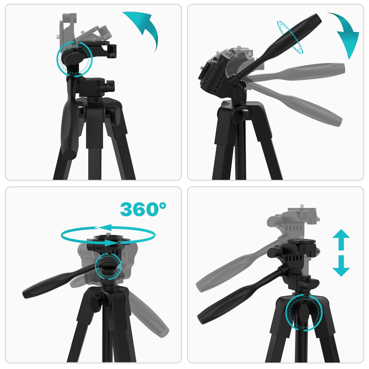 DEGLASERS tripod supports 90-degree tilt for angled measurements