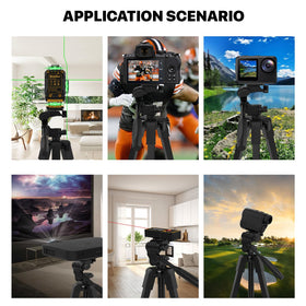 Portable DEGLASERS laser level tripod with carrying bag for travel